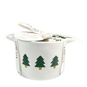 NEW Rae Dunn THREE CHRISTMAS TREES Measuring Cup Set/4